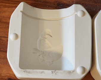 Vintage Slip Cast Mold- Ceramic- Large Duck Canister- Lonestar Molds