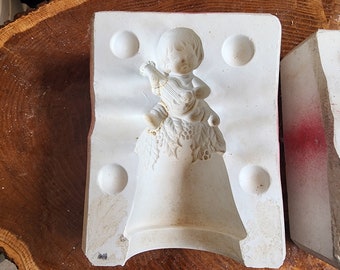 Vintage Slip Cast Mold- Ceramic- Christmas Bell- Zavouri Mold