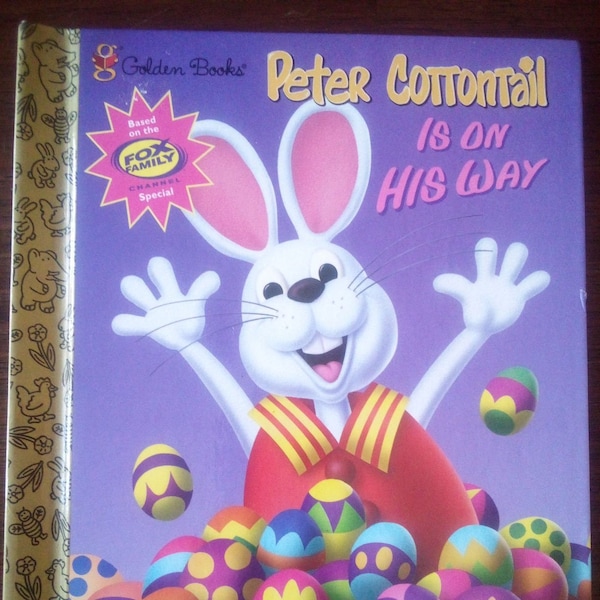 Little Golden Book, Peter Cottontail is on His Way, Published in 2000, Very Clean Book, Great Easter Gift for Kids, Easter Gift