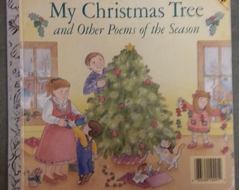 A Big Little Golden Book 1987 My Christmas Tree and Other Poems of the Season, Christmas Children's Poems, Holiday Gift, Reading to Children