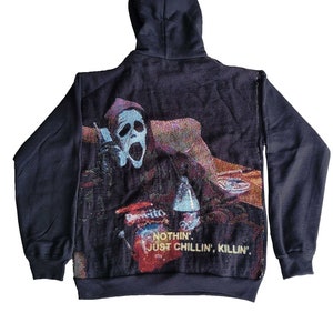 Scream Chillin Killin Tapestry Hoddie Handmade