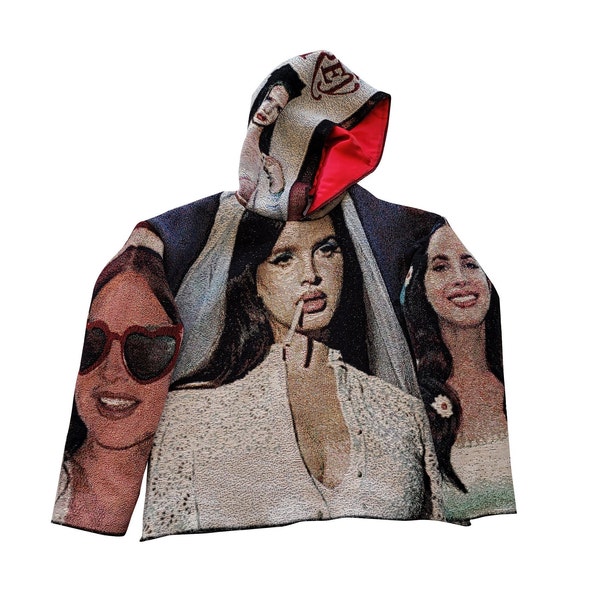 Lana Del Rey Hoodie, Lana Del Rey Tapestry sweater , Custom Tapestry Hoodie shirt, Lana Del Rey gifts, Lana albums cover merch handmade gift