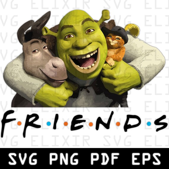 Shrek SVG, Shrek PNG files, svg for cricut, shrek font, shrek clipart,  clipart donkey svg, Instant Download