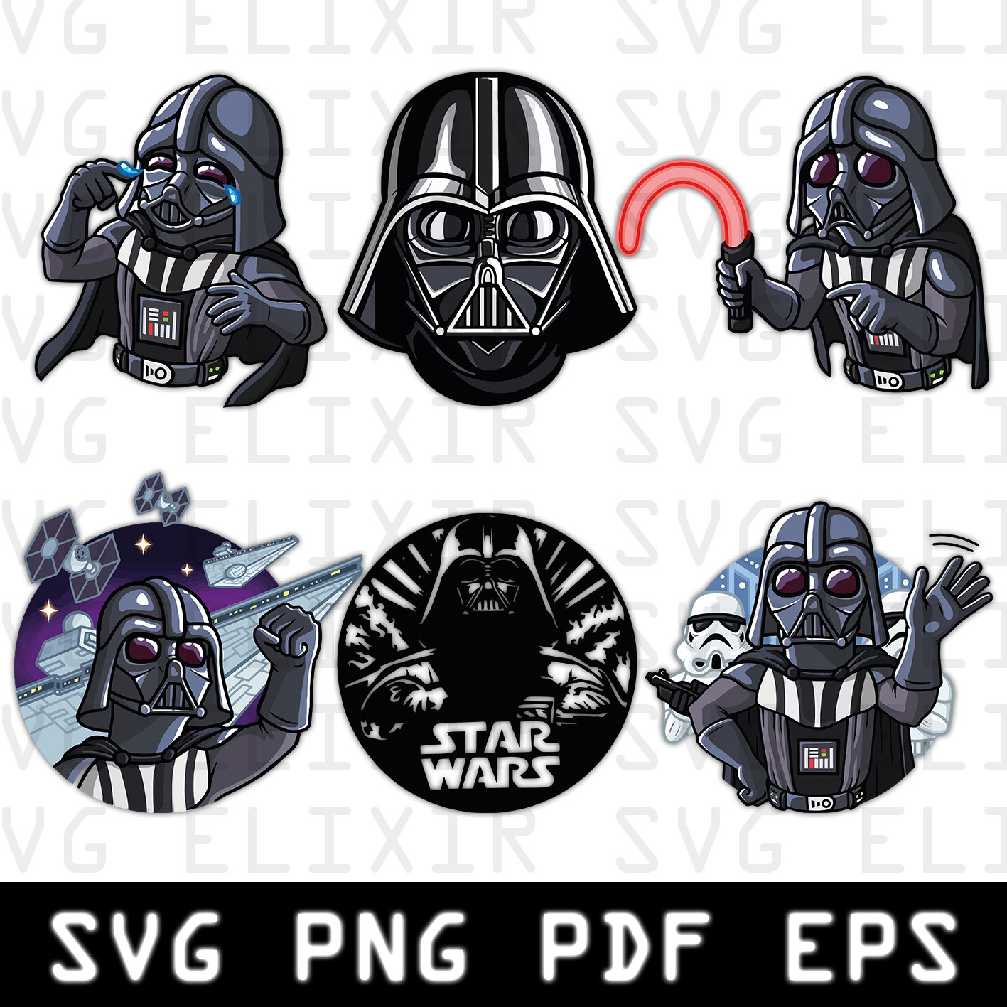 Darth Vader SVG Darth Vader Vector Star Wars SVG Star Wars - Etsy Canada