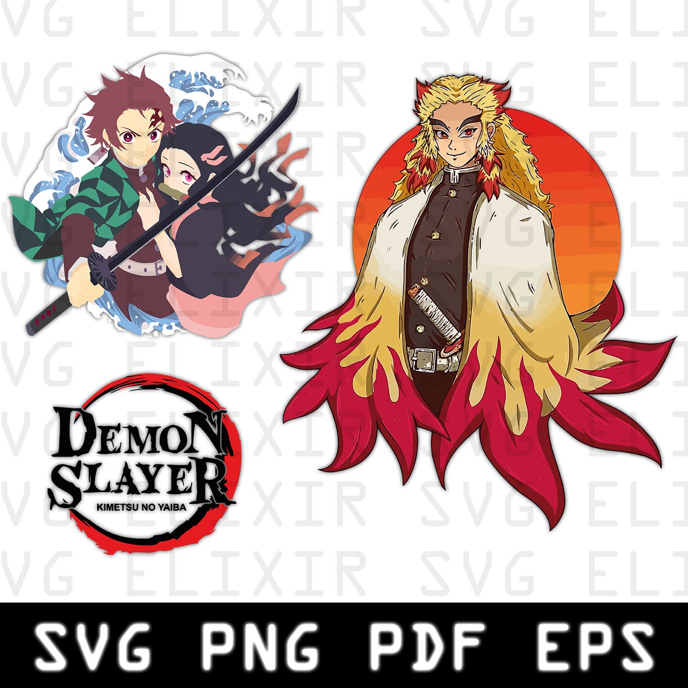 Kamado Tanjiro Sv, Kimetsu No Yaiba Svg, Japanese Svg, Anime Svg, png