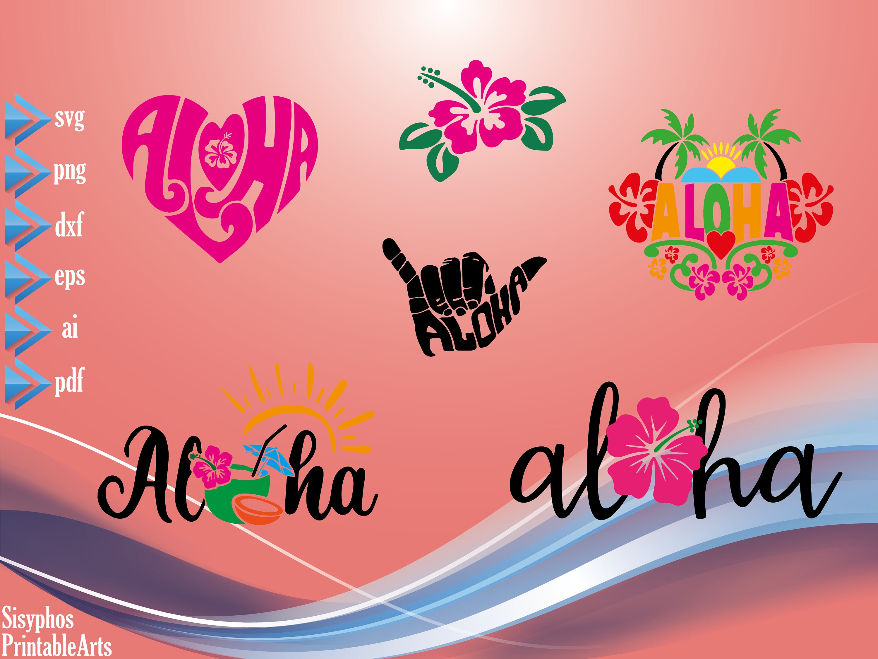 Aloha Svg Aloha Png Hawaii Svg Hibiscus Svg Aloha Summer - Etsy