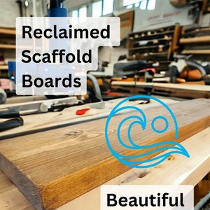 Scaffold Board Shelves Heavy Duty Boards BESTSELLER - Without Brackets Office Lounge Kitchen Handmade Reclaimed Rustic 22cm Depth Any Length