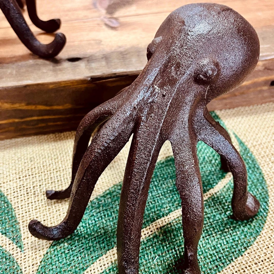 Octopus Cast Iron Desk Door Phone Holder - Etsy