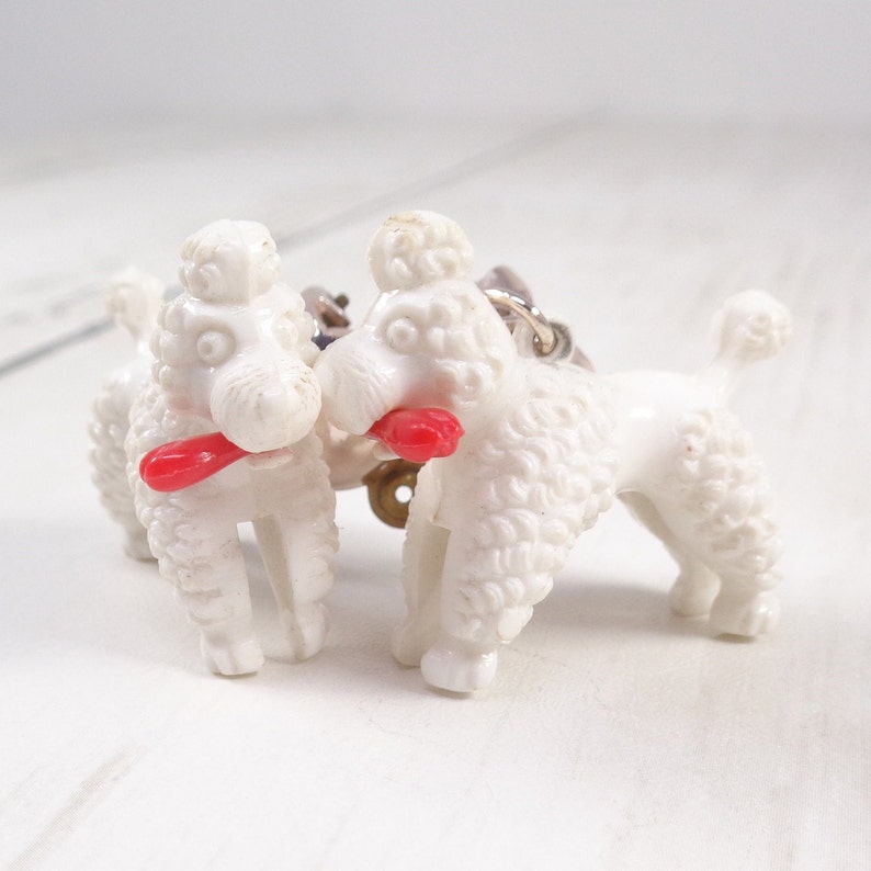 Vintage 1950s Poodle Dog Clip on Earrings Etsy