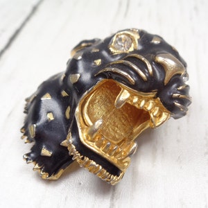 Large Vintage Leopard/Panther Brooch Unsigned 1940s-1950s Hattie Carnegie image 2