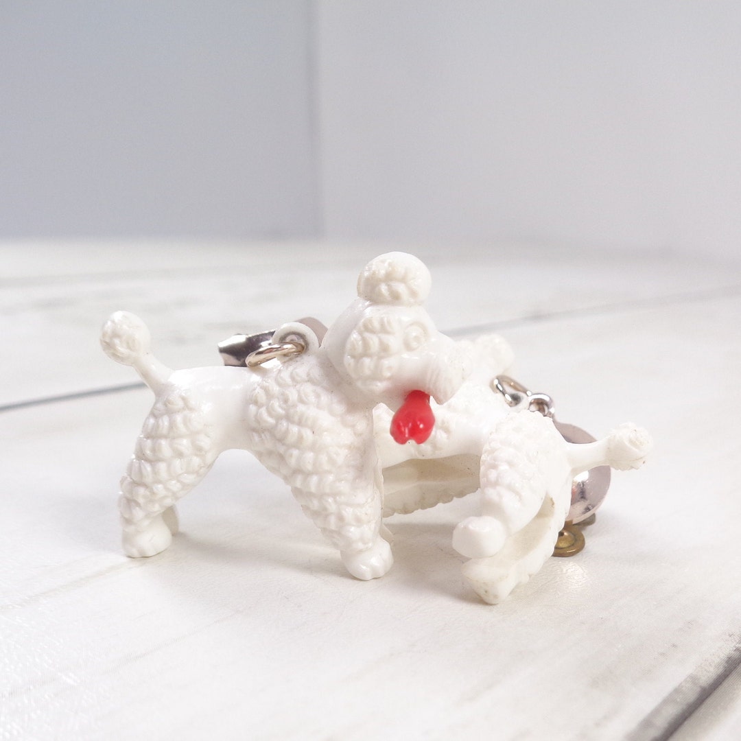 Vintage 1950s Poodle Dog Clip on Earrings Etsy