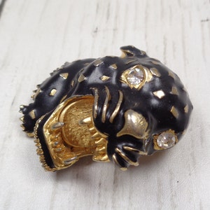 Large Vintage Leopard/Panther Brooch Unsigned 1940s-1950s Hattie Carnegie image 5