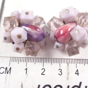 Vintage 1950's Bead Clip On Earrings. Made in Western Germany. image 8