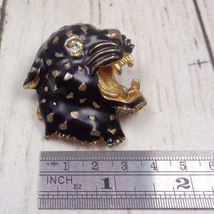 Large Vintage Leopard/Panther Brooch Unsigned 1940s-1950s Hattie Carnegie image 9