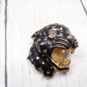 Large Vintage Leopard/Panther Brooch Unsigned 1940s-1950s Hattie Carnegie image 6