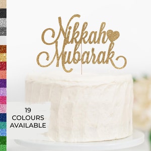 Nikkah Mubarak Cake Topper, Wedding Topper, Urdu Topper,Pakistani Engagement Party, Bridal Shower,Sangeet, Desi Wedding,Dulhan,Shaadi Topper