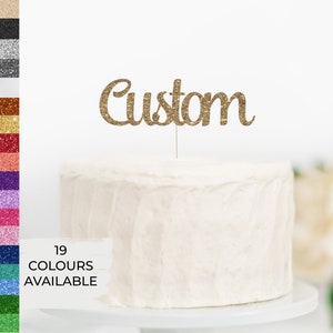 Décoration de gâteau personnalisée, Décoration de gâteau de joyeux anniversaire personnalisée, Décoration de gâteau en papier cartonné, Décoration de nom, Pièce maîtresse, Décoration de nom, Décoration de fête