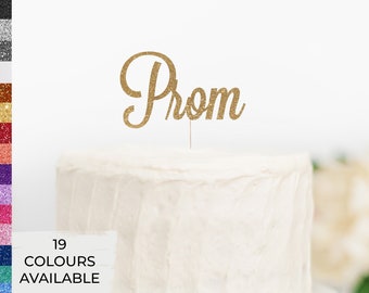 Prom Cake Topper, Prom Party Cake Topper, Cardstock Topper, Name Topper, Cake, Prom Party Decoration, Decoration,Prom Party, Grad