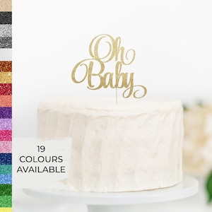 Oh Baby Cake Topper, Baby Shower Cake Topper, Gender Reveal Cake Topper, Baby Topper, Centerpiece, Name Decoration, Baby Decor