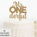 Mr Onederful Cake Topper, 1st Birthday Cake Topper, Onederful Cardstock ...