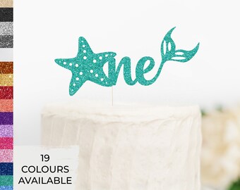 Mermaid Custom Name Cake Topper, Under the Sea Topper,Oneder the Sea Mermaid Party,Name Topper,Centerpiece,Name Decoration,Birthday, Party