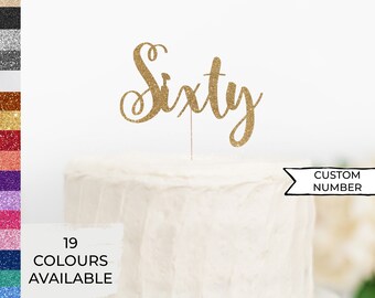 Any Number Cake Topper, Custom Number Happy Birthday Cake Topper, 21st Cake Topper, Name Topper, Centerpiece Name Decoration 21st 16th 18th