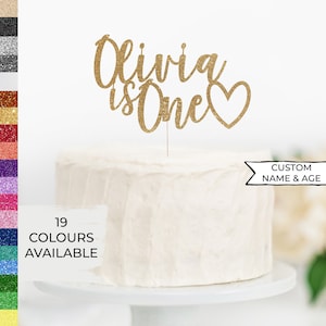 Décoration de gâteau personnalisée pour premier anniversaire, décoration de premier anniversaire, décoration de gâteau en papier cartonné, décoration de 1er anniversaire personnalisée, pièce maîtresse, décoration de fête
