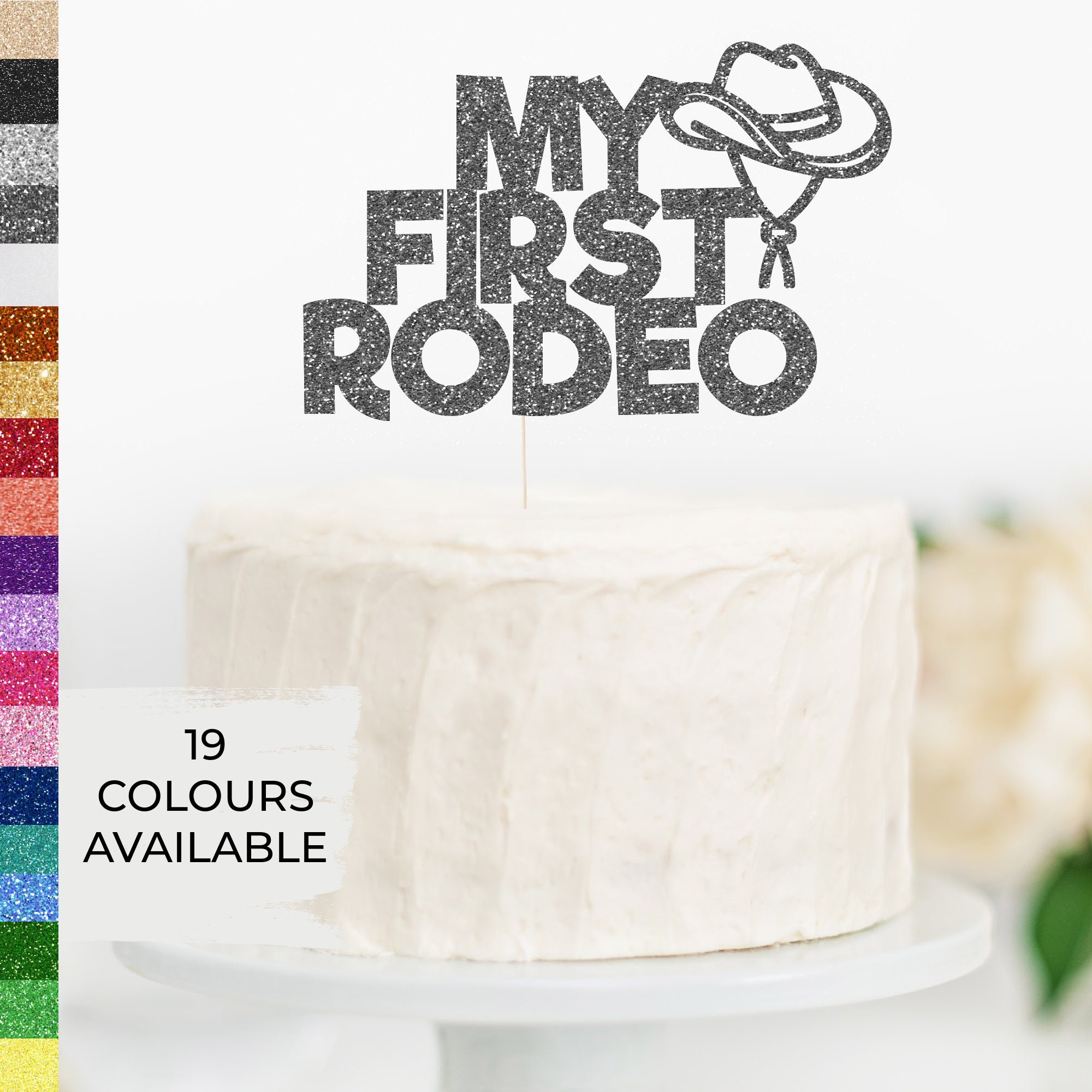 My First Rodeo Cake Topper Cowboy Cowgirl Cake Topper1st - Etsy