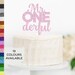 Mr Onederful Cake Topper, 1st Birthday Cake Topper, Onederful Cardstock ...