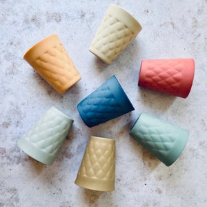 Handmade Ceramic Espresso Cups: Colorful Coffee Cup Set, 100 ml