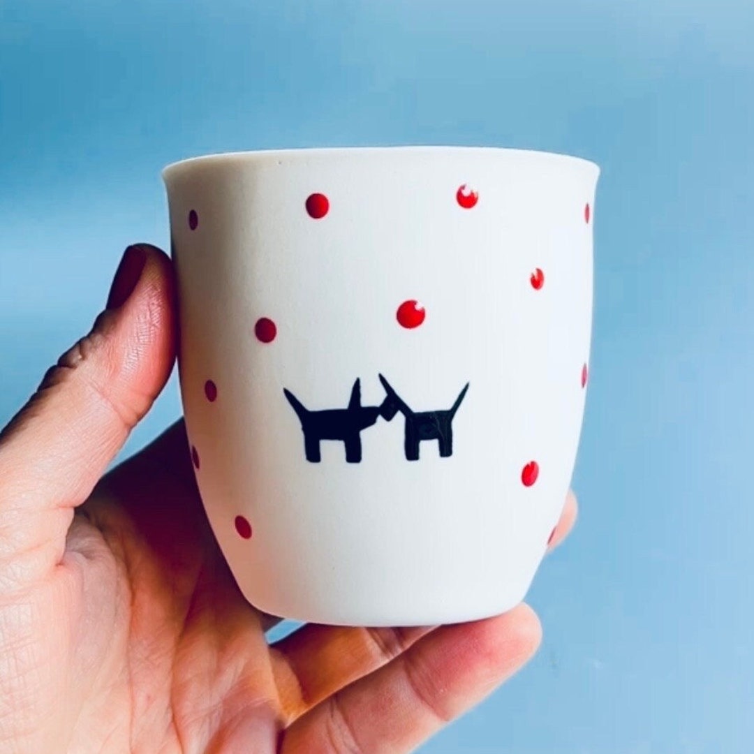 Best Christmas Gift for Animal Lovers Dog Pattern Drinkware Etsy
