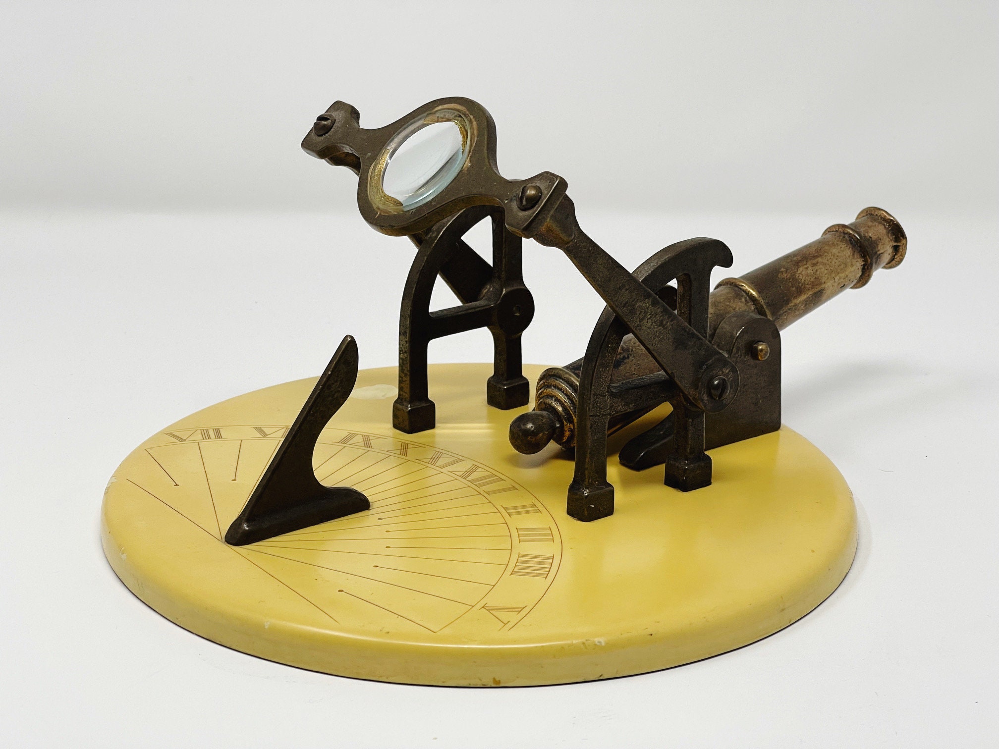 Rare Vintage Sundial Cannon Noon Cannon Etsy