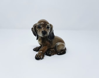 Rzadka porcelanowa figurka szczeniaka Rosenthal Germany Fine Porcelain #1909 "KUSPERT"