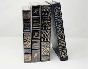 Easton Press Gilded Leather-Bound Books, Vintage Collector&#39;s editions New