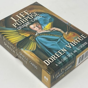 Rare jeu de cartes Oracle Life Purpose authentique avec guide de Doreen Virtue