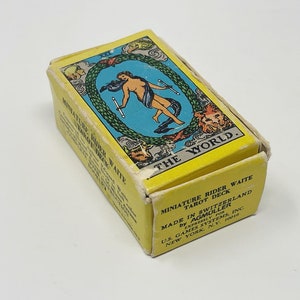 Cartas de Tarot Waite Rider en miniatura muy raras AG Müller Weiser fabricadas en Suiza