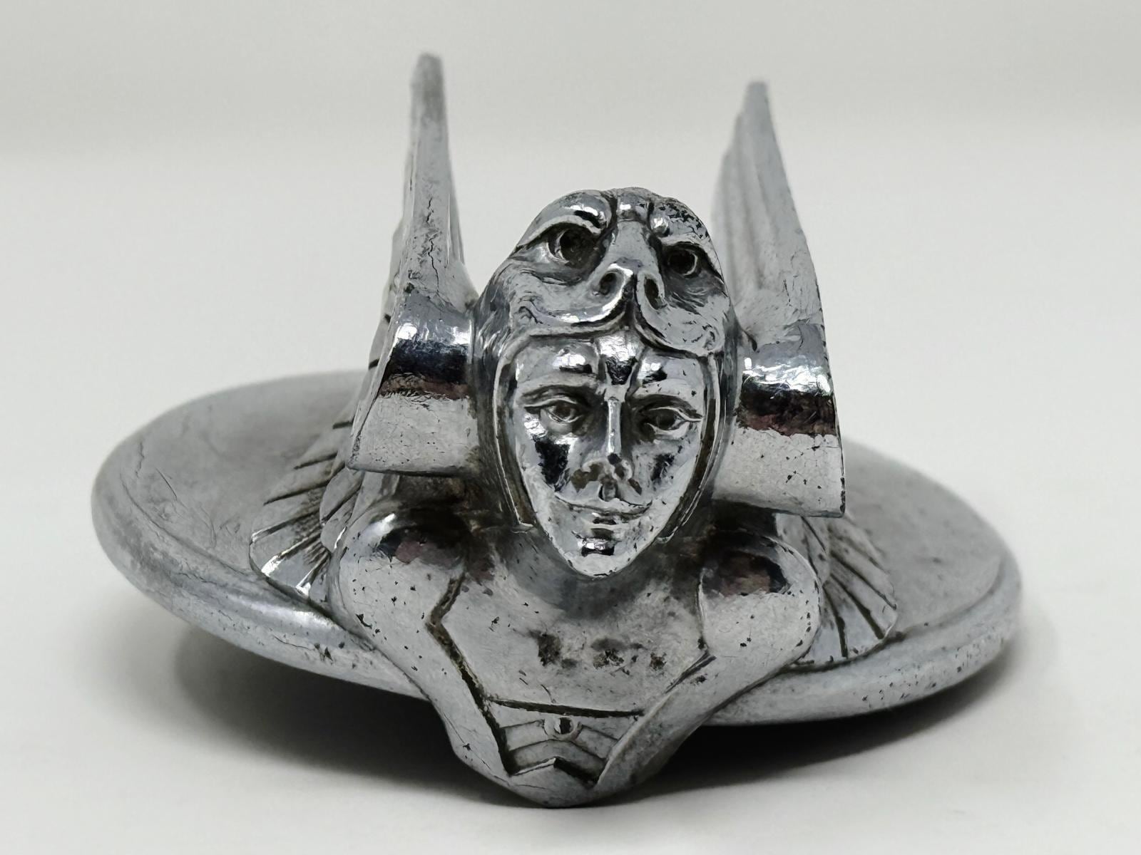 1929-31 Chevrolet Aviator Winged Goddness Viking Hood Ornament