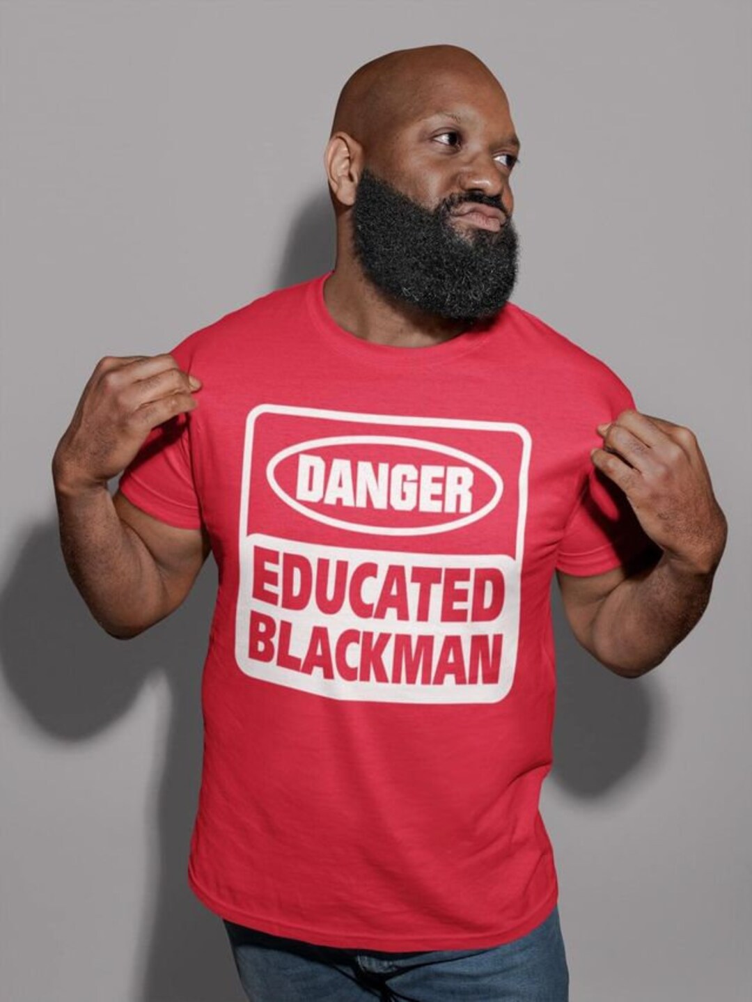Danger! Educated Black Man - Etsy
