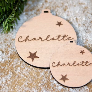 Personalized gifts | Gift tags | Ball pendant | Parcel tags | Wooden trailer | Christmas decorations | Christmas ornament