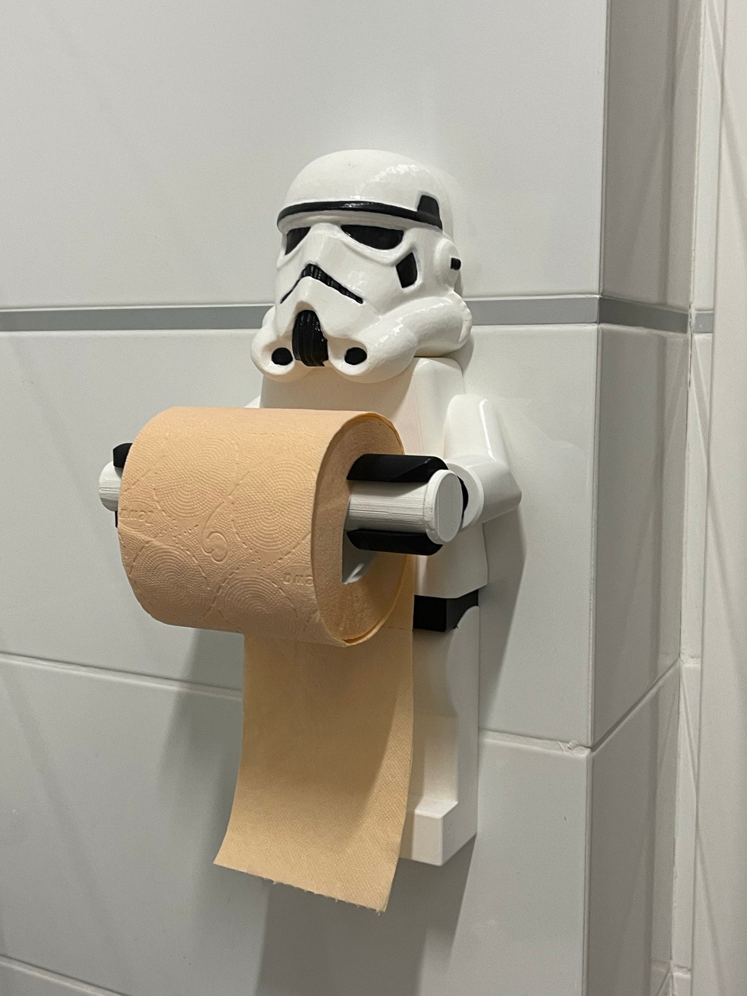 Star Wars Stormtrooper Toilet Paper Holder 3D Printed Star Wars Lover  Galactic Empire Star Wars Bathroom TP Holder 