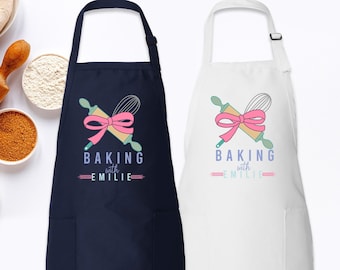 Customized Baking Apron, Personalized Gift for Mom, Grandma, Nana