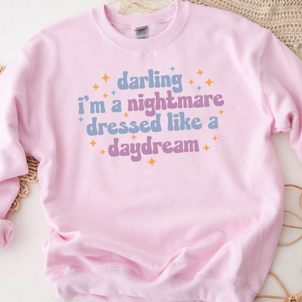 Darling I’m a Nightmare Dressed Like a Daydream Shirt, Swiftie Lover Gift, Music Lover Sweatshirt, Concert Shirt, Gift For Her