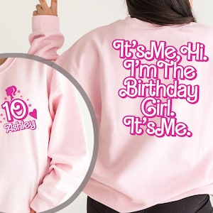 Custom Birthday Girl Shirt: Personalized Party Tee or Sweatshirt