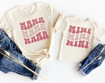 Retro Mama Mini Shirt: Matching Mother Daughter Outfit