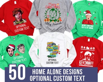 Home Alone Movie Family Matching Christmas Shirts, Christmas Home Alone Movie Shirts, Christmas Group Shirts , Family Christmas Shirts