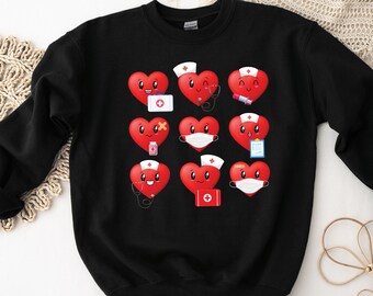 Valentines Day Hearts Nurse Tshirts, Valentines Day Shirt, AntiValentines Day, Nurse Shirt, Nurse Gift, Nurse Gifts