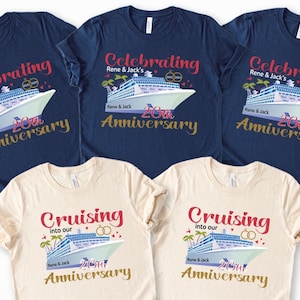 Custom Anniversary Cruise Shirts: Celebrating Our Anniversary Group Tees