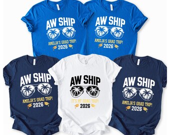 Personalized Graduation Cruise Shirt 2026: Senior Trip Matching Tee