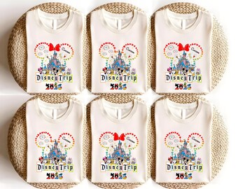 Custom Disney Mickey & Minnie Vacation Shirts, Family Matching Tees for Disney Trips