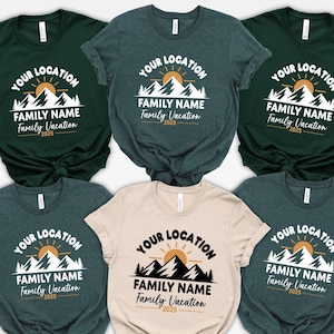 Mountain Vacation Shirt, Personalized Family Shirt, Family Camping Shirt, Custom Family Vacation Shirts, Family Vacation Shirt,Camping Shirt
